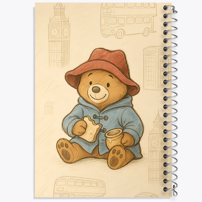 دفتر مشق 50 برگ خندالو طرح خرس تدی کد N8460