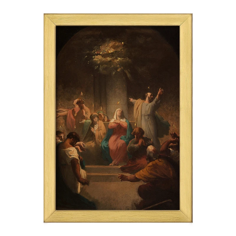 تابلو خندالو طرح نقاشی پنطیکاست اثر فلیکس هانری جاکوموتی کد F12242