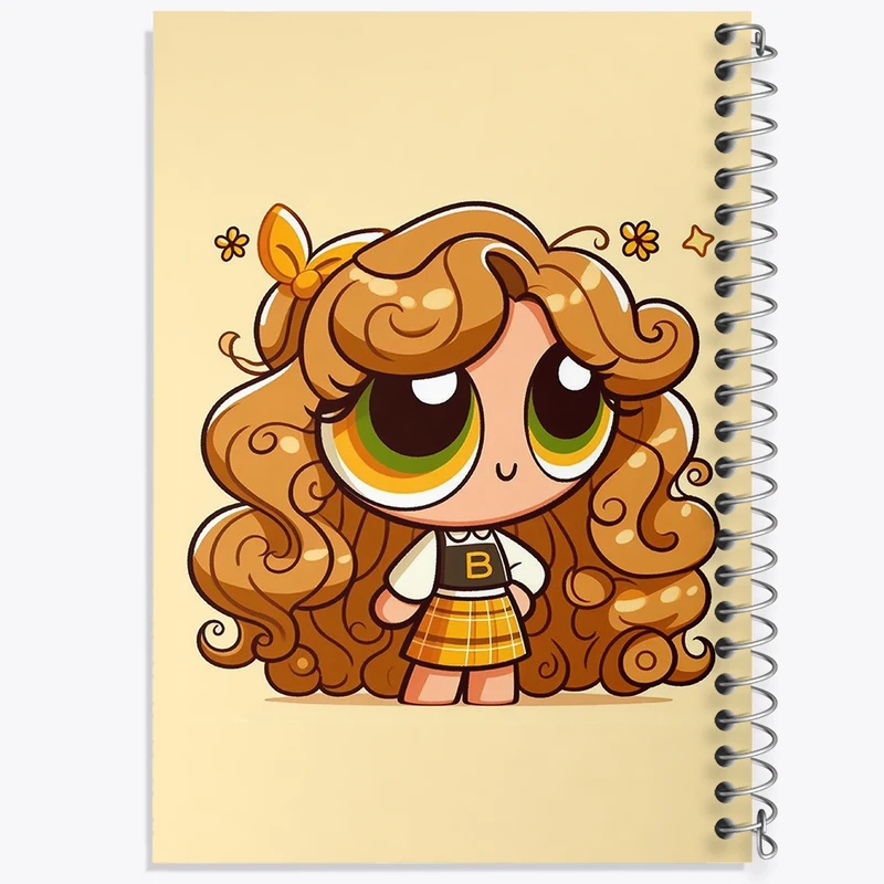 دفتر طراحی 50 برگ خندالو طرح دختران نیرومند (The Powerpuff Girls) کد N2114