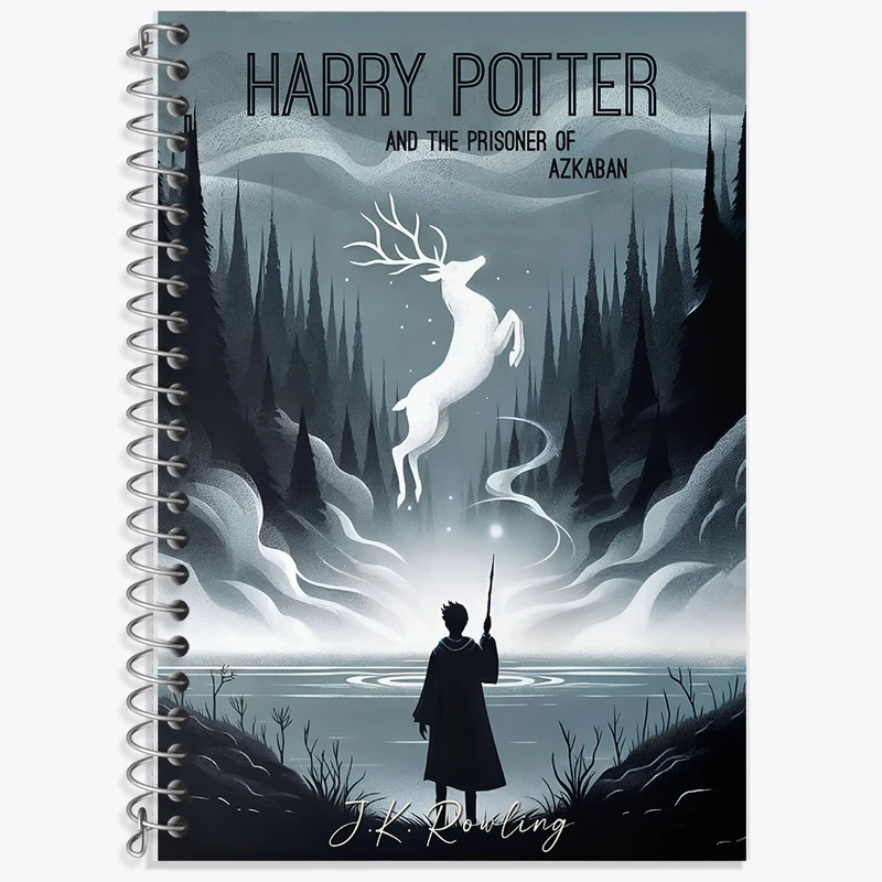 دفتر زبان 50 برگ خندالو مدل سه خط طرح هری پاتر (Harry Potter) کد F14161