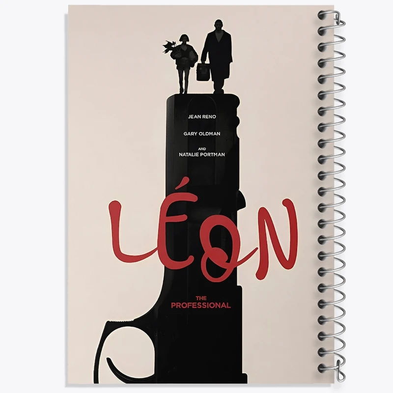 دفتر ژورنال نویسی 50 برگ خندالو مدل نقطه ای طرح لئون و ماتیلدا کد F14152