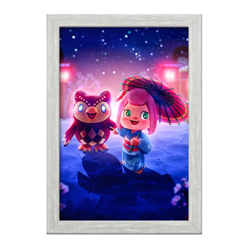 تابلو خندالو طرح بازی انیمال کراسینگ (Animal Crossing) کد 32673