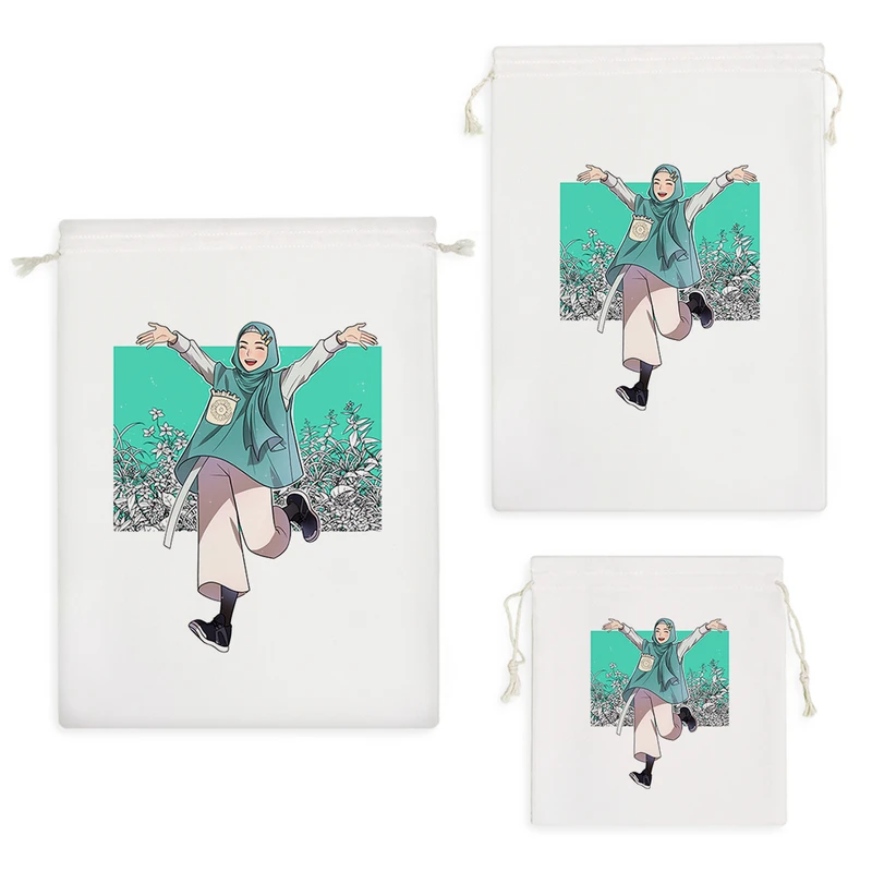 نظم دهنده خندالو مدل دخترانه با حجاب کد 2400 مجموعه 3 عددی