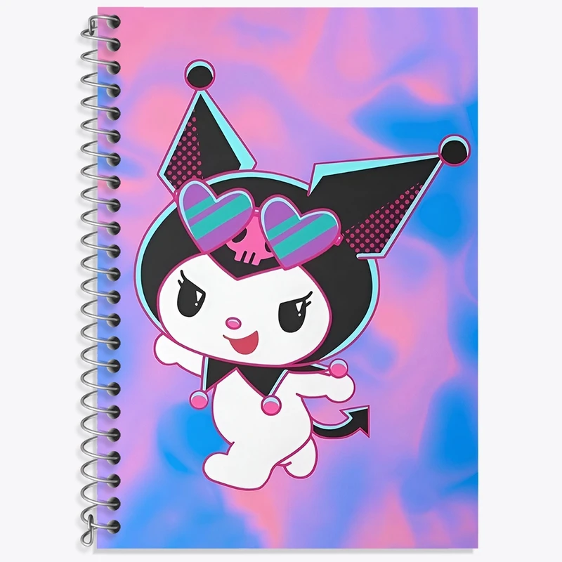 دفتر لغت 50 برگ خندالو طرح کرومی (Kuromi) کد N8993