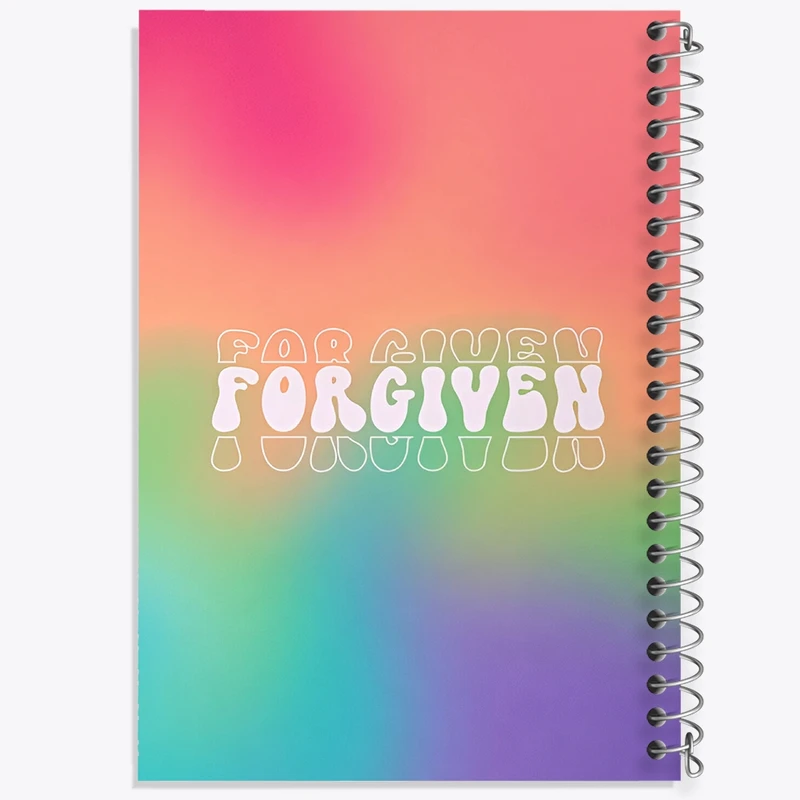 دفتر ژورنال نویسی 50 برگ خندالو مدل نقطه ای طرح Forgiven کد F4943