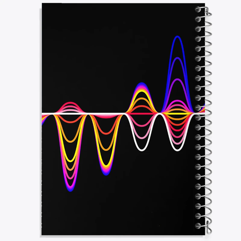 دفتر مشق 50 برگ خندالو طرح موزیک کد F9704