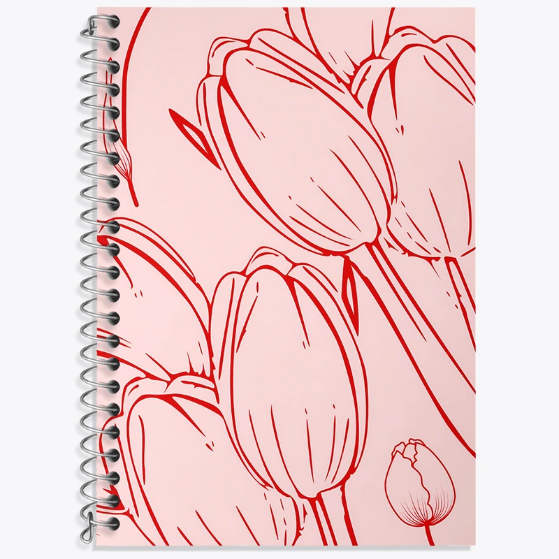 دفتر نت موسیقی 50 برگ خندالو طرح گل لاله کد N6049