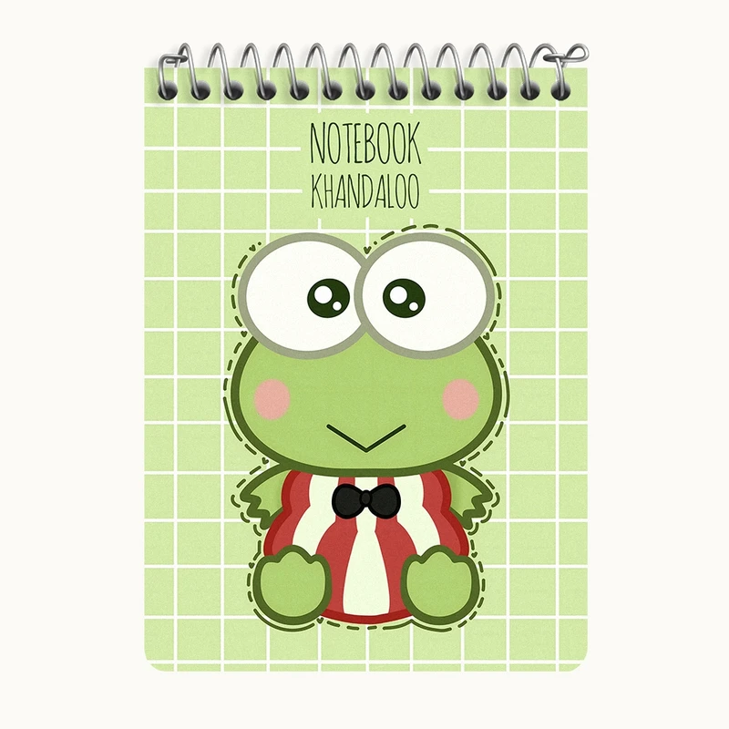 دفتر یادداشت 50 برگ خندالو طرح قورباغه بامزه (Frog) کد N7801
