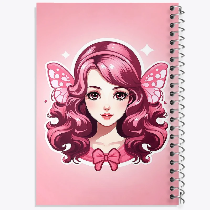 دفتر طراحی 50 برگ خندالو طرح دخترانه کد N1405