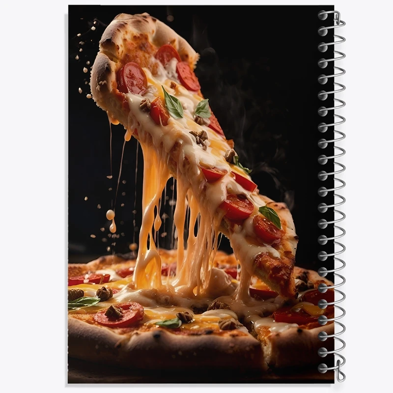 دفتر لیست خرید 50 برگ خندالو طرح پیتزا کد F10588