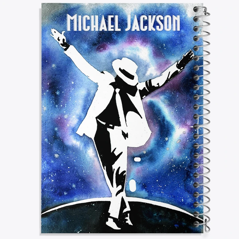 دفتر ژورنال نویسی 50 برگ خندالو مدل نقطه ای طرح مایکل جکسون (Michael Jackson) کد F11451