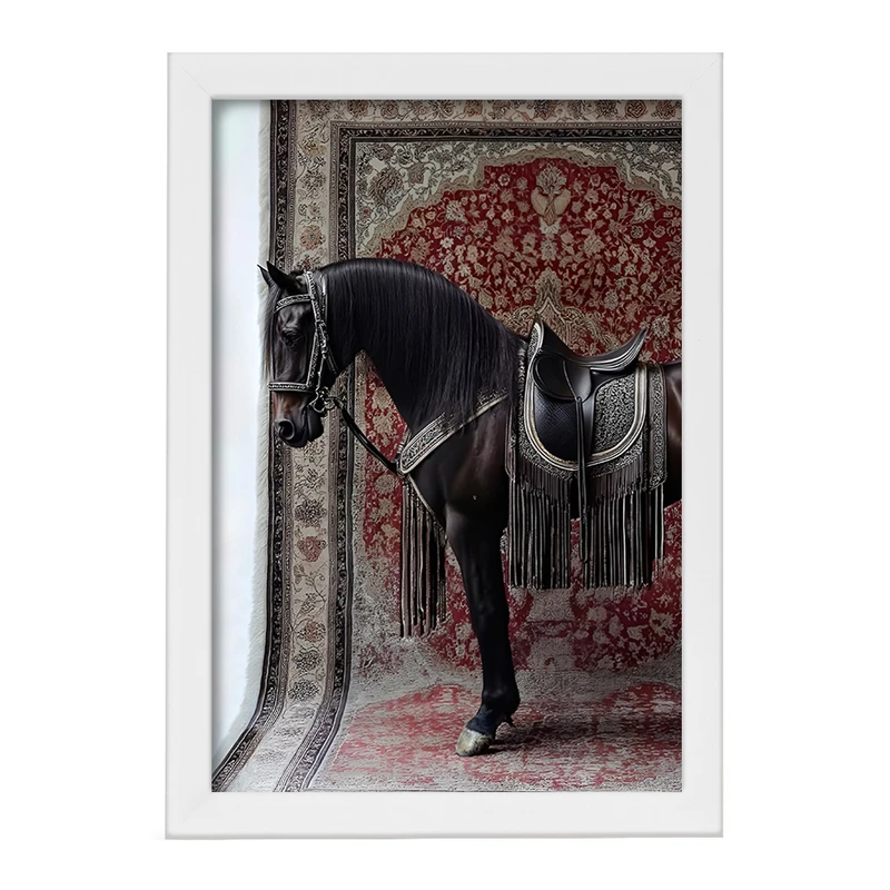 تابلو خندالو طرح اسب اصیل کد F14373