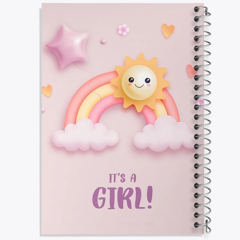 دفتر طراحی 50 برگ خندالو طرح تعیین جنسیت  کد 10958