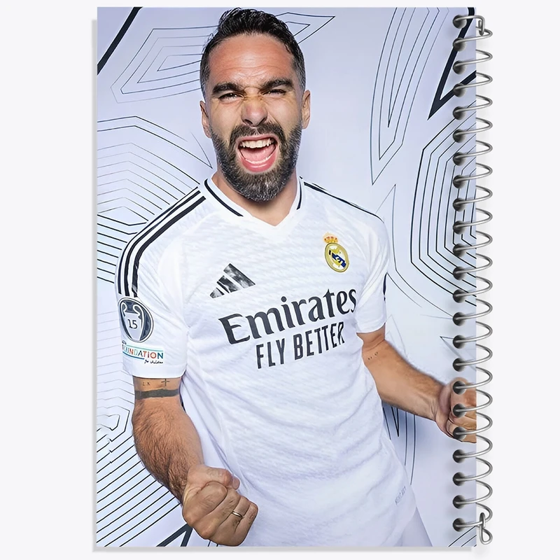 دفتر طراحی 50 برگ خندالو طرح دنی کارواخال (Dani Carvajal) کد F14342