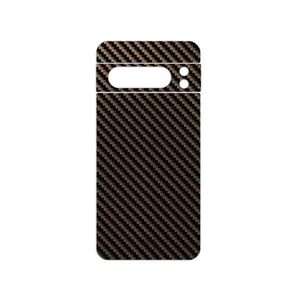 MAHOOT Glossy-Brown-Fiber Cover Sticker for Google Pixel 8 Pro