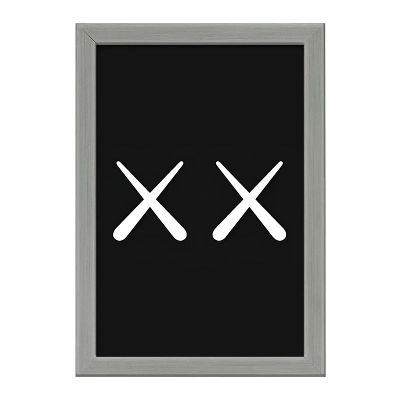 تابلو خندالو طرح عروسک کاز (kaws) کد F4005