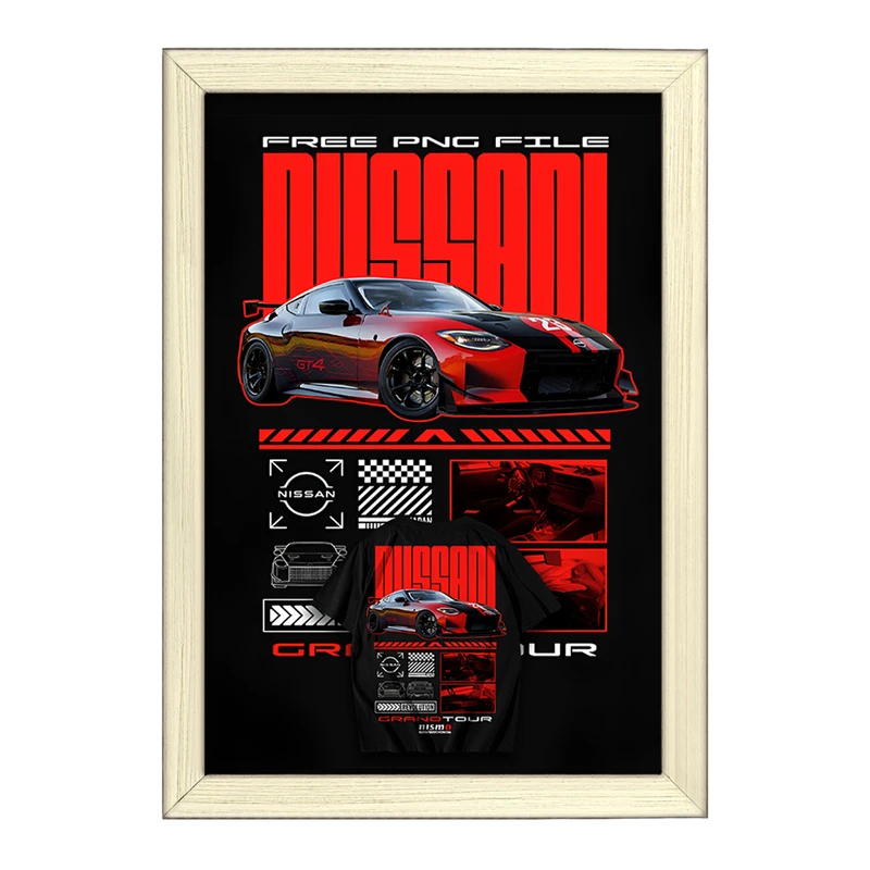 تابلو خندالو طرح نیسان (Nissan Z GT4) کد F13735