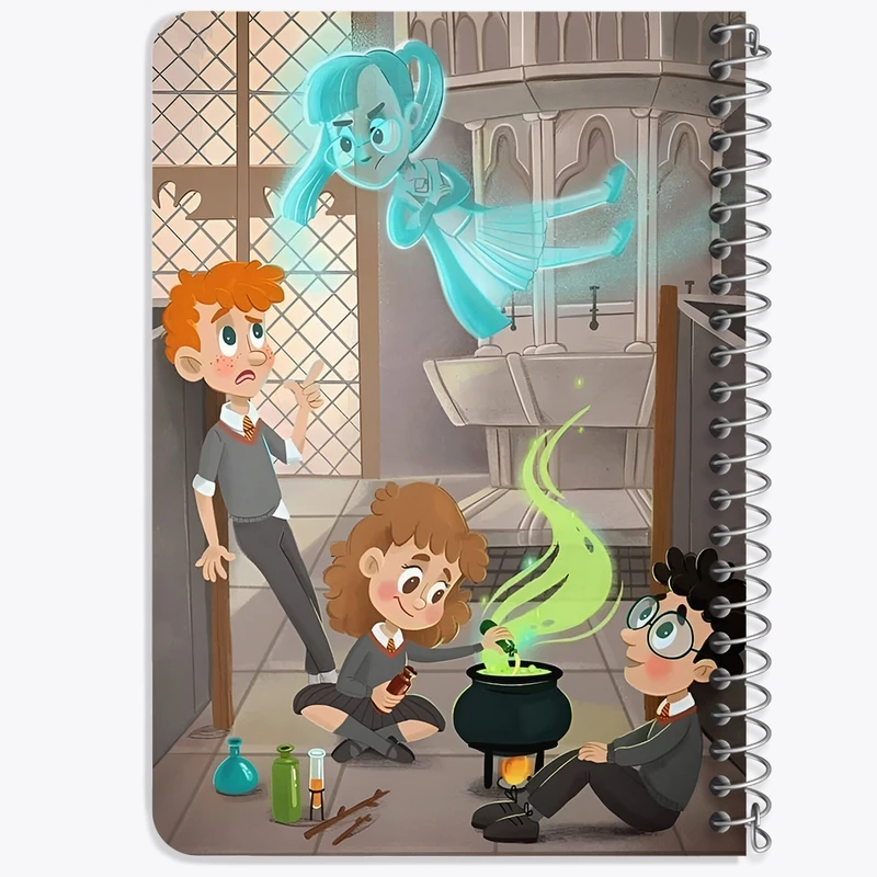دفتر یادداشت 50 برگ خندالو طرح هری پاتر (Harry Potter) کد F8648