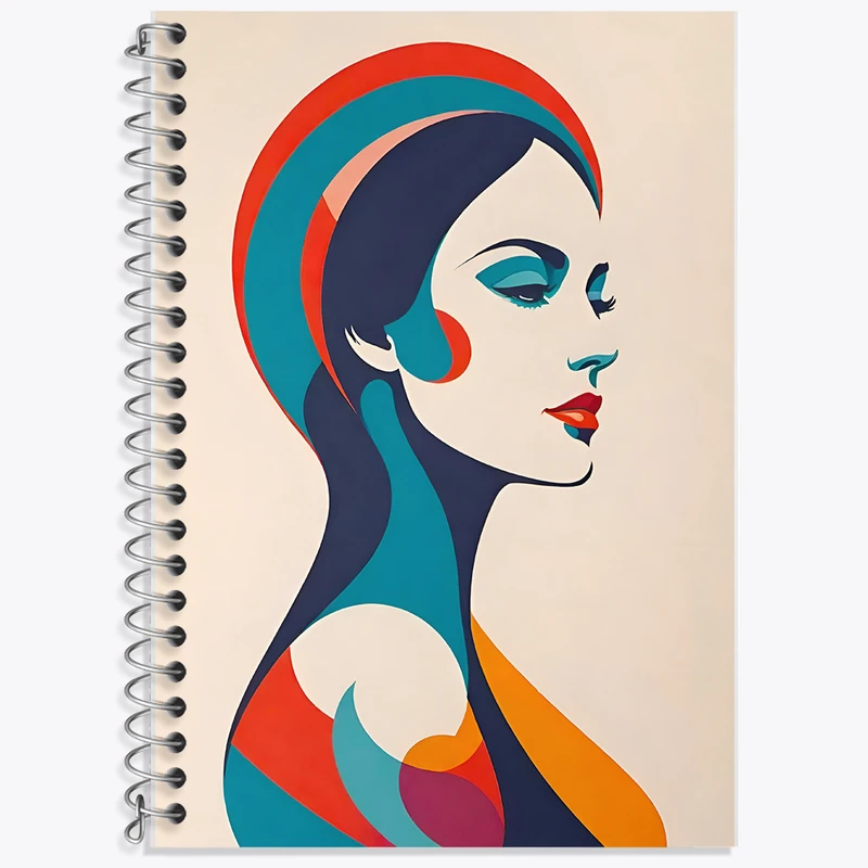 دفتر زبان 50 برگ خندالو مدل دو خط طرح دخترانه کد F9642