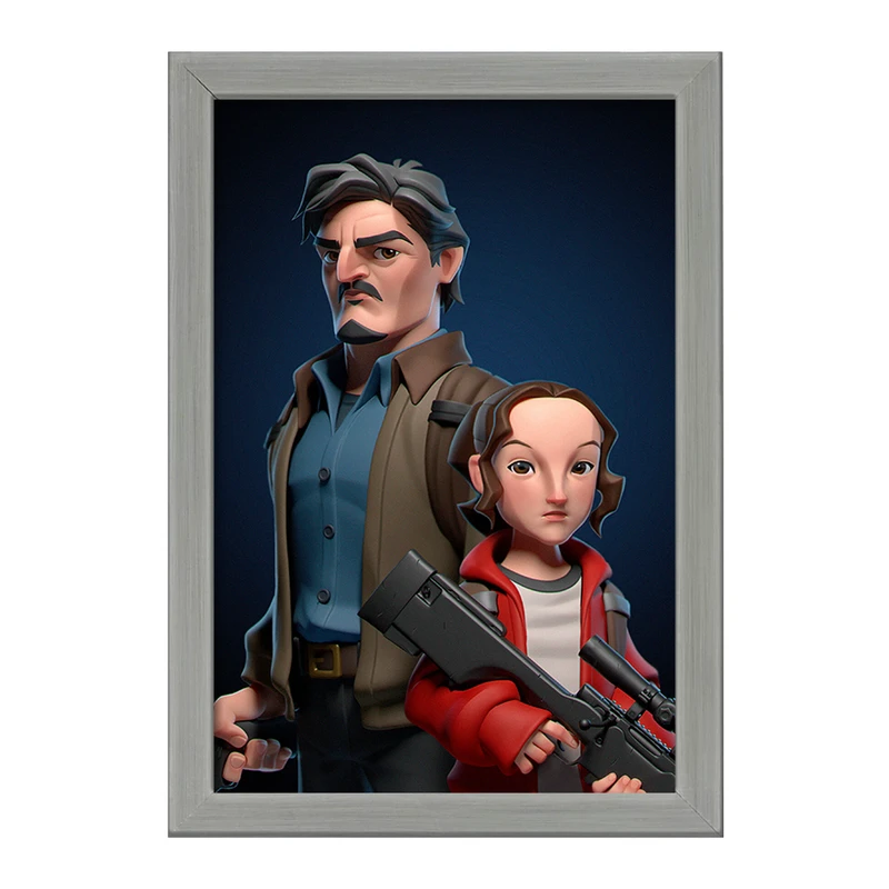 تابلو خندالو طرح لست آف آس (The Last Of Us) کد F879