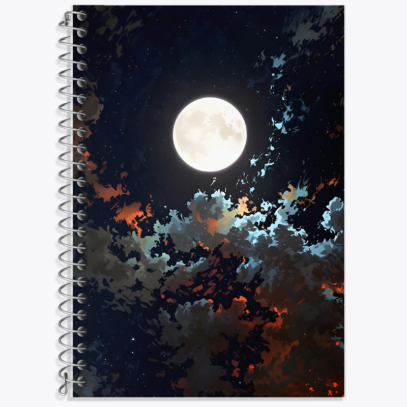 دفتر نت موسیقی 50 برگ خندالو طرح ماه (Moon) کد F11607