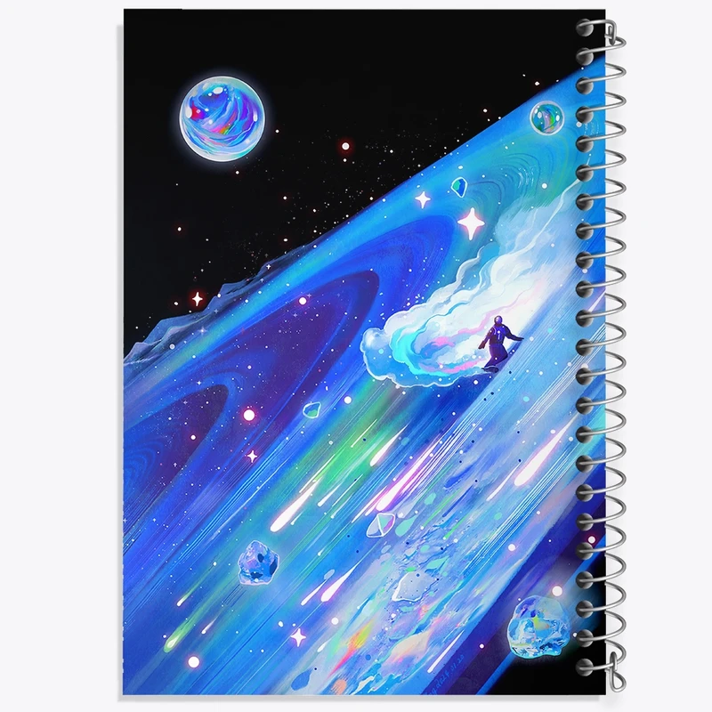 دفتر طراحی 50 برگ خندالو طرح فضایی کد N4278