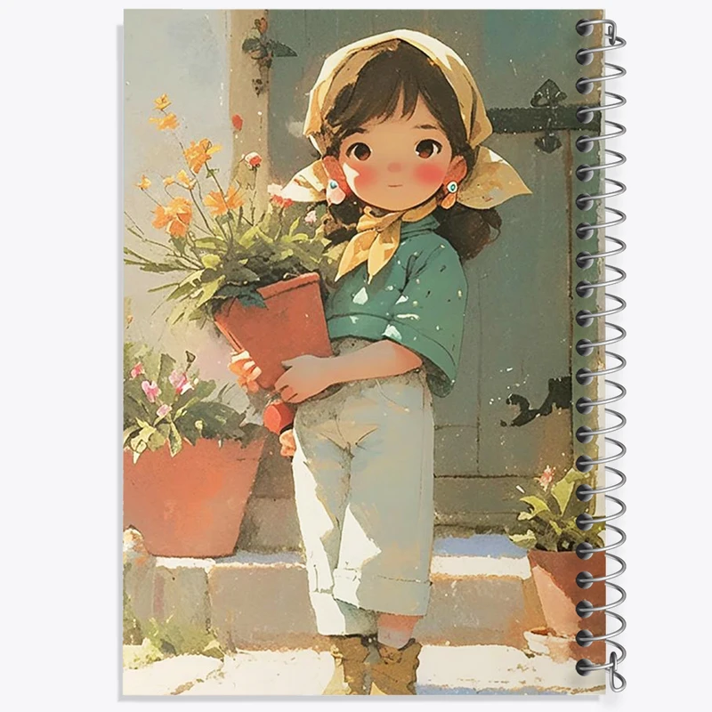 دفتر مشق 50 برگ خندالو طرح دخترانه کودکانه کد F10934