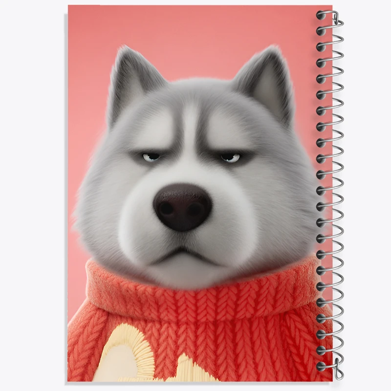 دفتر مشق 50 برگ خندالو طرح سگ کد F10054