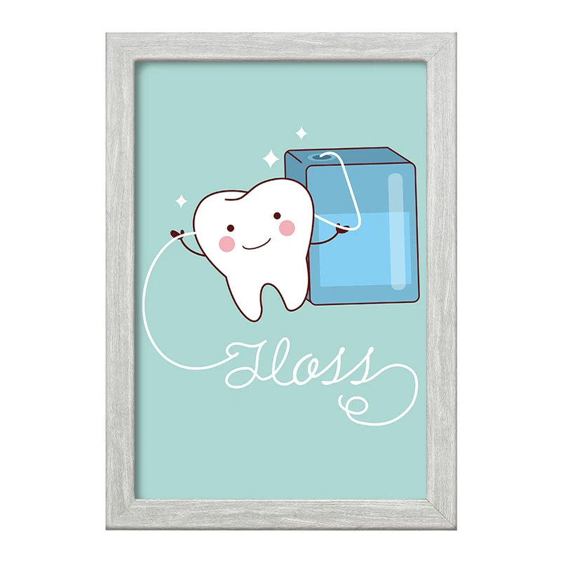 تابلو خندالو طرح دندان و دندان پزشکی کودکانه کد 36770