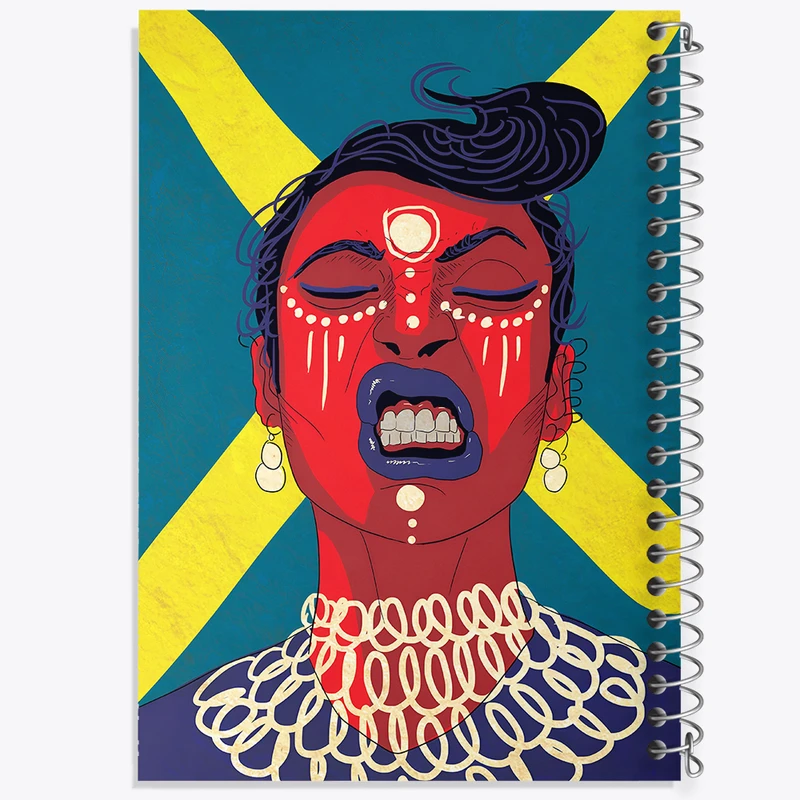 دفتر نقاشی 50 برگ خندالو طرح دختر سرخپوستی کد F4769