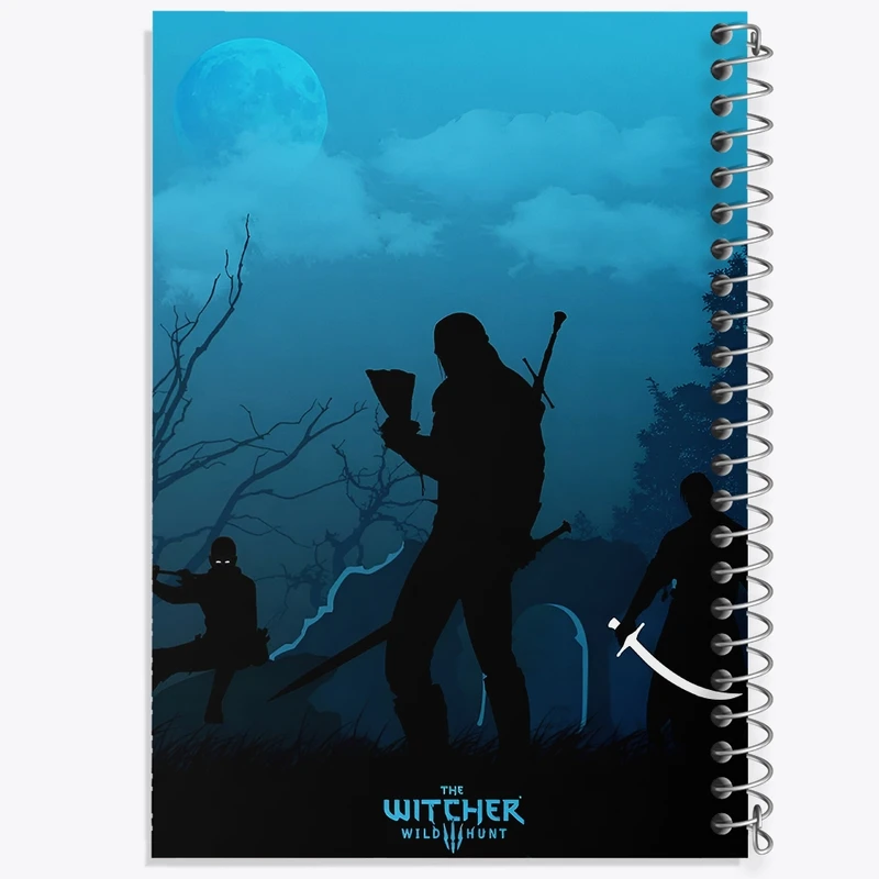 دفتر طراحی 50 برگ خندالو طرح ویچر (The Witcher) کد F13612