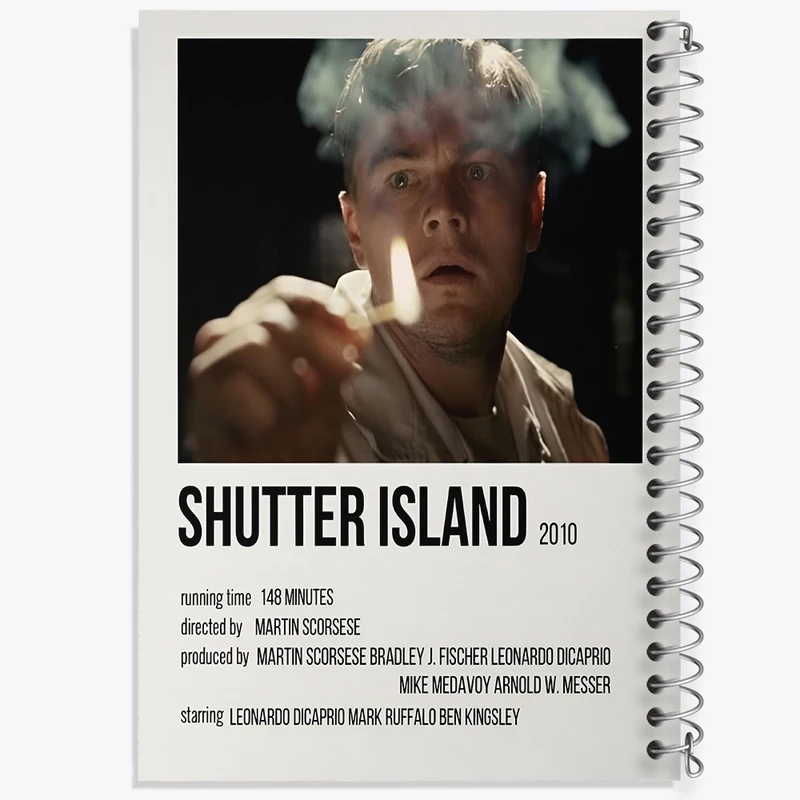 دفتر طراحی 50 برگ خندالو طرح جزیره شاتر (Shutter Island) کد F12924