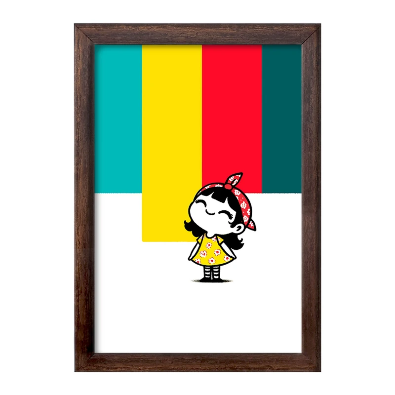 تابلو خندالو طرح دخترانه کودکانه کد F11687