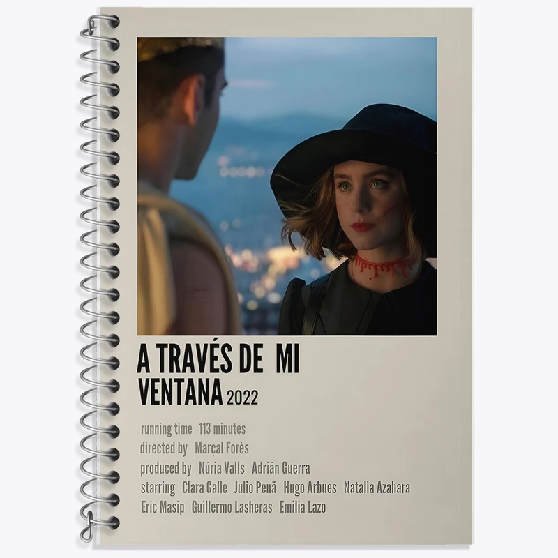 دفتر زبان 50 برگ خندالو مدل سه خط طرح A través de mi ventana  کد F12949