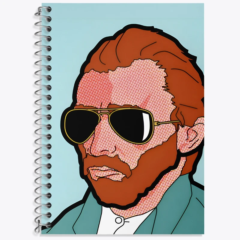 دفتر لغت 50 برگ خندالو طرح ونسان ونگوگ کد F4360