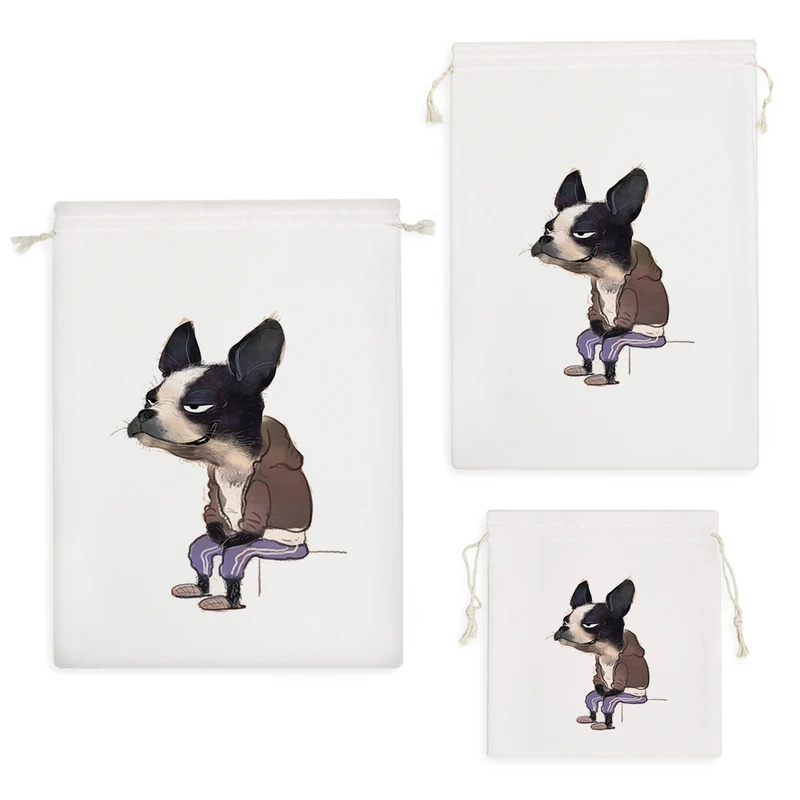 نظم دهنده خندالو مدل سگ نژاد فرنچ بولداگ کد 2954 مجموعه 3 عددی