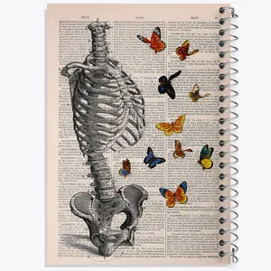 دفتر مشق 100 برگ خندالو طرح آناتومی اسکلت کد F14042