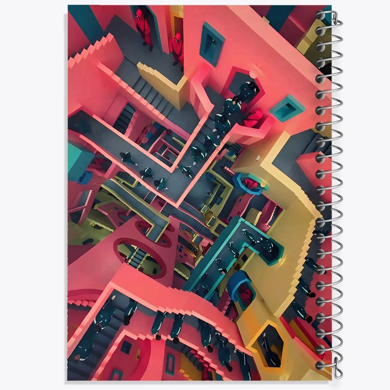 دفتر شطرنجی 50 برگ خندالو طرح بازی مرکب (Squid Game) کد F11870