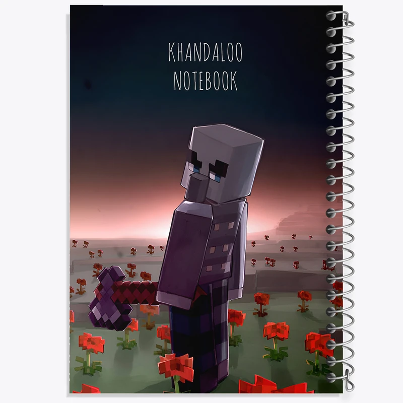 دفتر مشق 50 برگ خندالو طرح بازی ماینکرافت (Minecraft) کد N8786