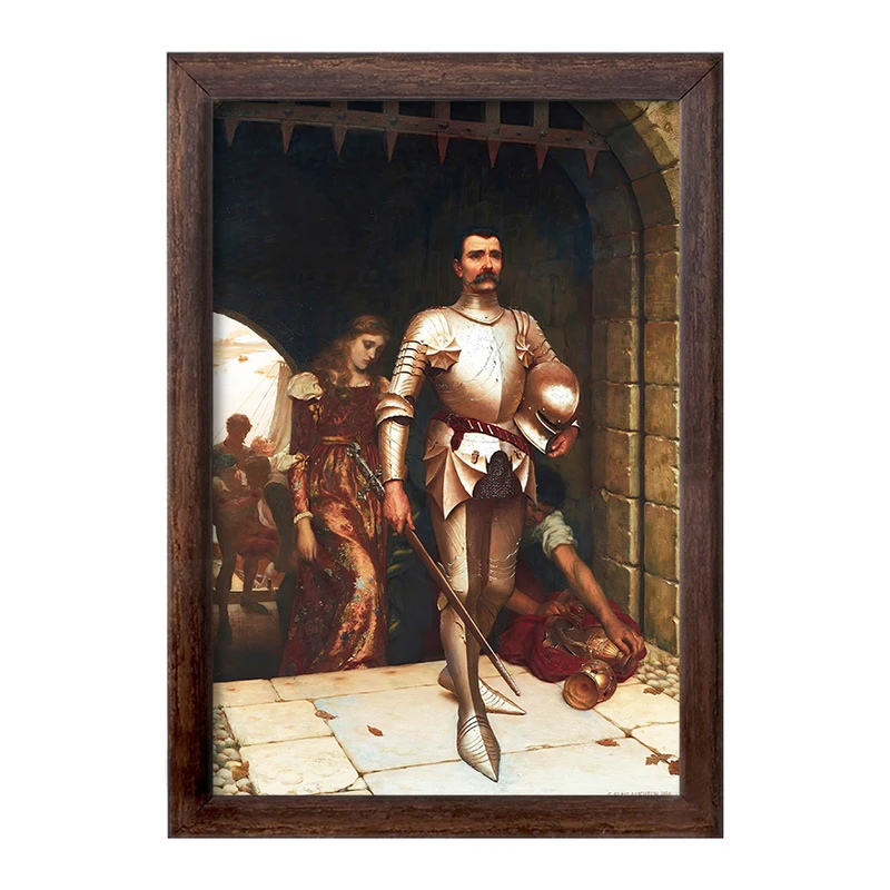 تابلو خندالو طرح نقاشی فتح اثر ادموند بلر لیتون کد F12459