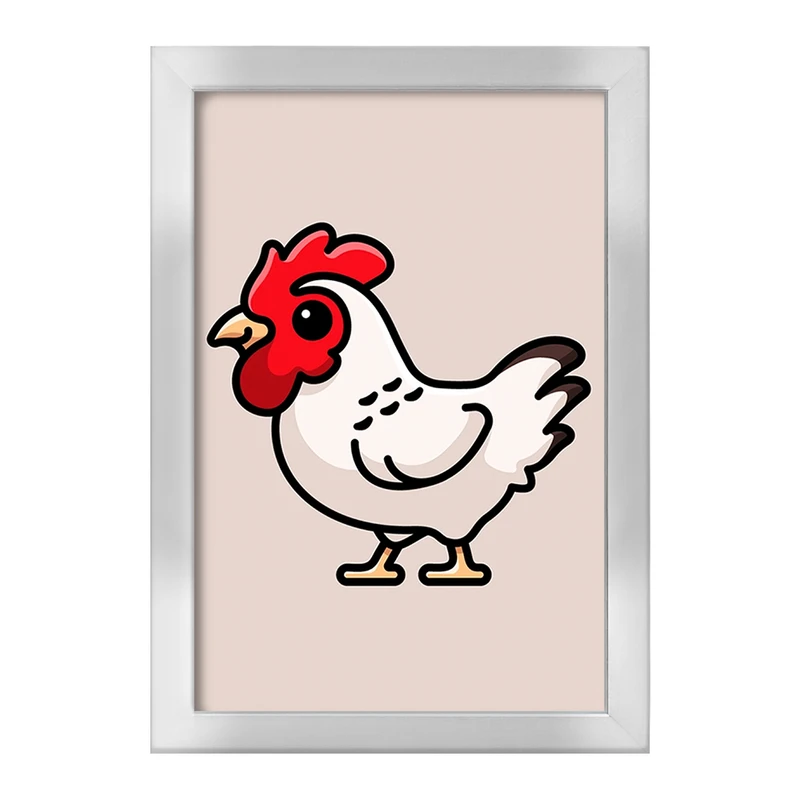 تابلو خندالو طرح حیوانات بامزه خروس کد 28193