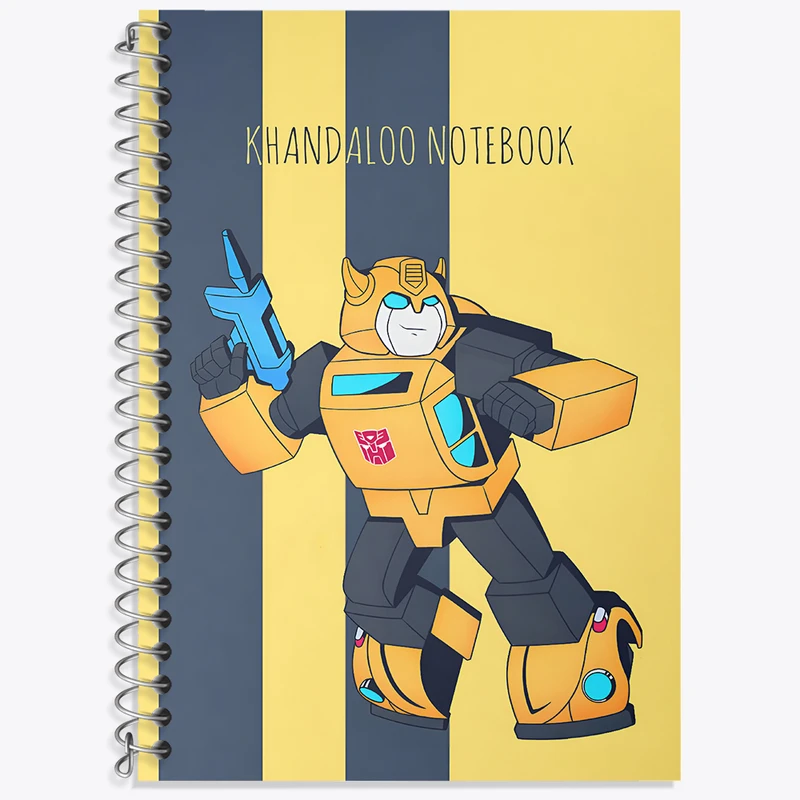 دفتر زبان 50 برگ خندالو مدل دو خط طرح فیلم ترنسفورمرز (Bumblebee) کد N8935