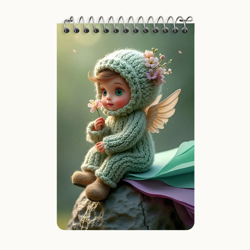 دفتر یادداشت 50 برگ خندالو طرح فرشته کوچولو کد F11703