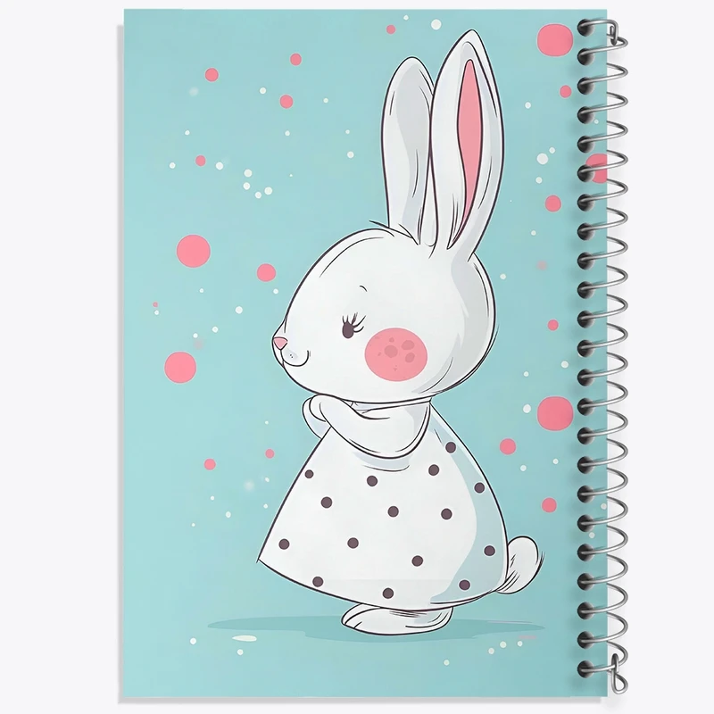 دفتر شطرنجی 50 برگ خندالو طرح خرگوش کیوت کد F10850