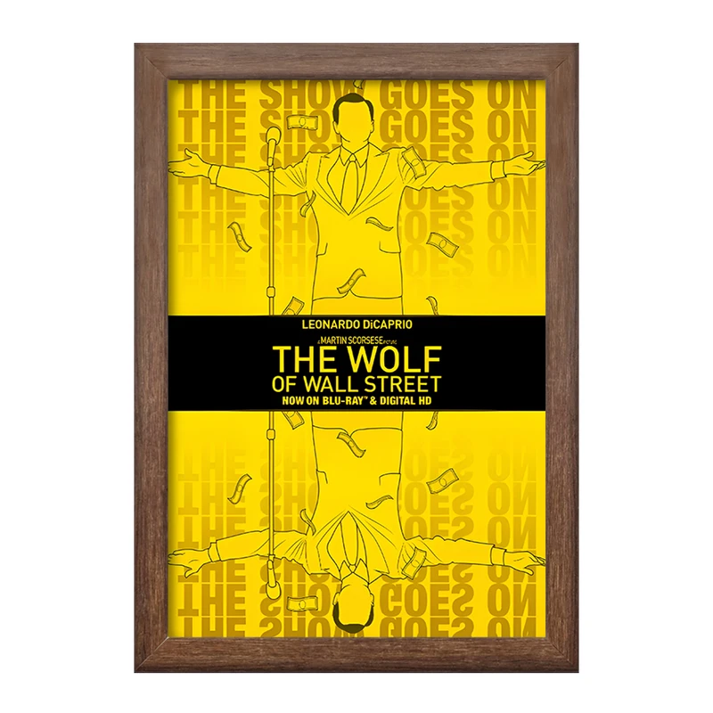 تابلو خندالو طرح گرگ وال استریت (The Wolf of Wall Stree) کد F13537