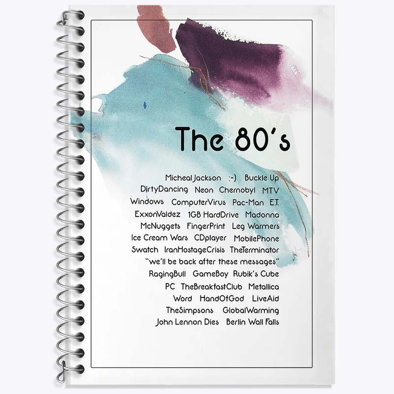 دفتر زبان دوخط 50 برگ خندالو طرح دهه 80 کد F11484