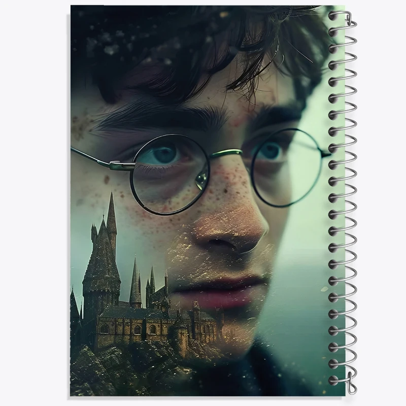 دفتر شطرنجی 50 برگ خندالو طرح هری پاتر (Harry Potter) کد F14188