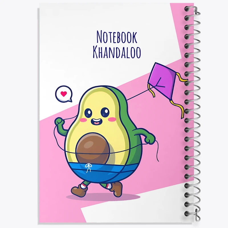 دفتر مشق 100 برگ خندالو طرح آووکادو بامزه کد N7161