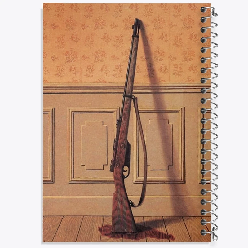 دفتر لیست خرید 50 برگ خندالو طرح نقاشی بازمانده اثر رنه ماگریت کد F12444