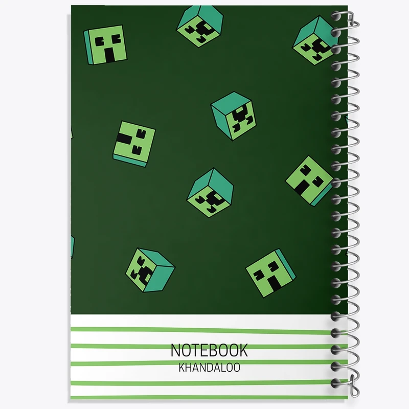 دفتر طراحی 50 برگ خندالو طرح ماینکرافت (Minecraft) کد N565